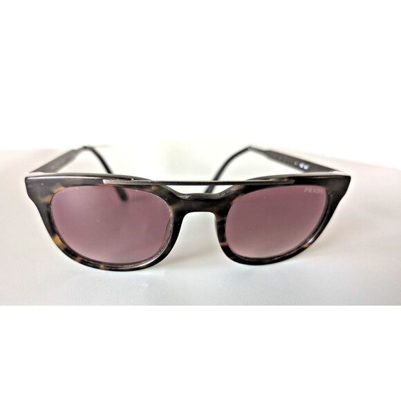 Prada Sunglasses SPR13P Havana Brown Tortoise Frame Pink Lenses - Picture 1 of 10